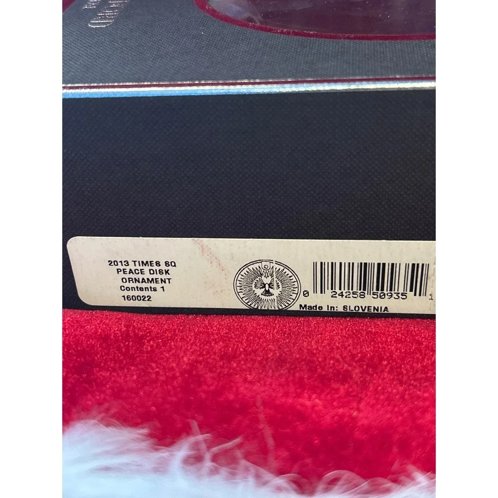 Waterford Crystal 2013 Times Square Peace Dove Ornament‎ Holiday Collectable